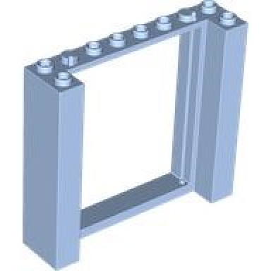 bright light blue door frame 2 x 8 x 6