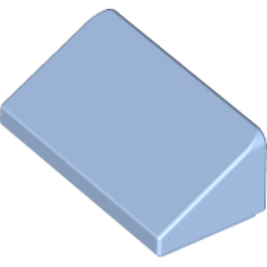 bright light blue slope 30 1 x 2 x 2 3