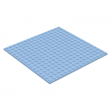 bright light blue plate 16 x 16
