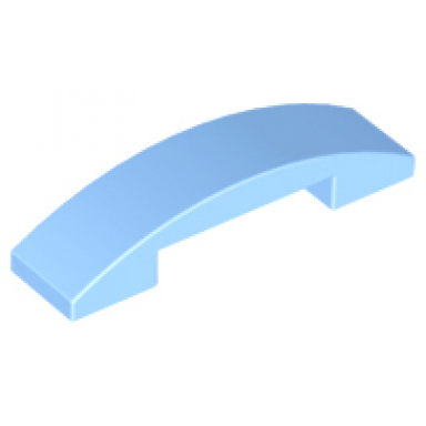 bright light blue slope curved 4 x 1 x 2 3 double