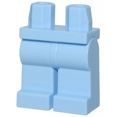 bright light blue hips and legs plain