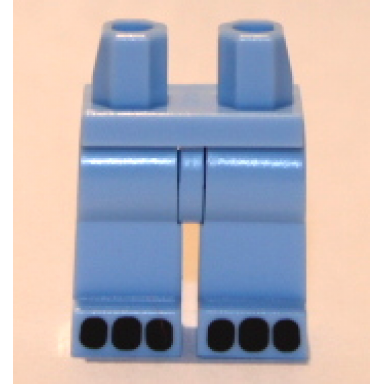 bright light blue hips and legs with black paws pattern bam