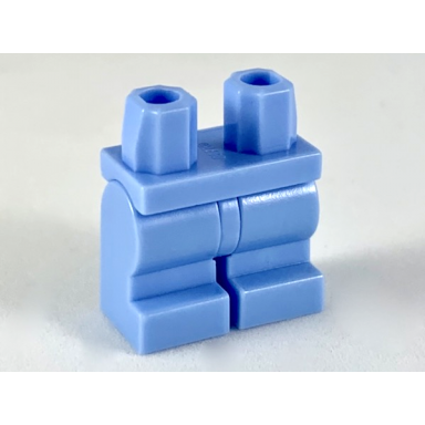 bright light blue hips and medium legs plain