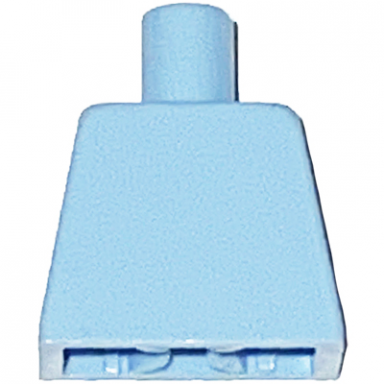 bright light blue torso plain