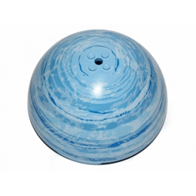 bright light blue cylinder hemisphere 11 x 11 studs on top with blue medium blue and white planet pattern sw endor