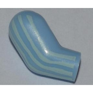 bright light blue arm right with light aqua stripes pattern