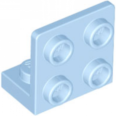 bright light blue bracket 1 x 2 - 2 x 2 inverted