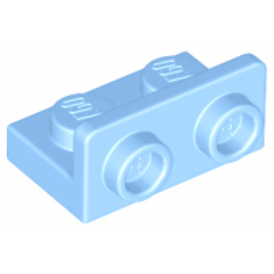 bright light blue bracket 1 x 2 - 1 x 2 inverted