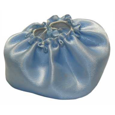 bright light blue duplo wear cloth skirt satin