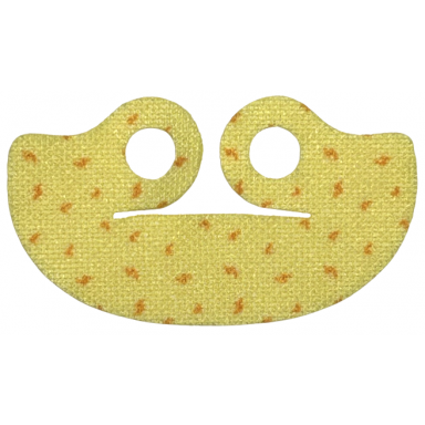 minifigure cape cloth very short wide collar shawl with orange swirls feathers pattern