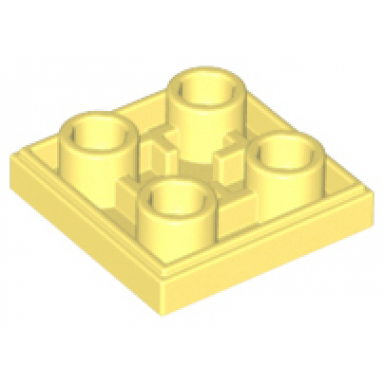 bright light yellow tile modified 2 x 2 inverted