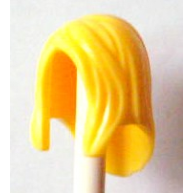 bright light yellow minifigure hair female long straight