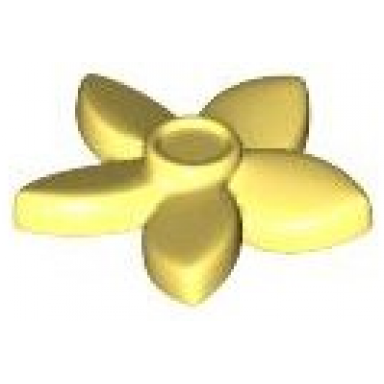 bright light yellow friends accessories hair decoration flower with pointed petals and small pin