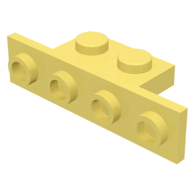 bright light yellow bracket 1 x 2 - 1 x 4