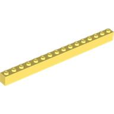 bright light yellow brick 1 x 16