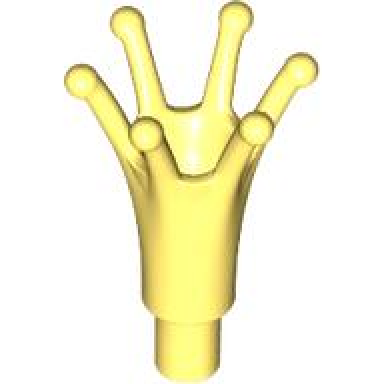 bright light yellow minifigure crown with bar