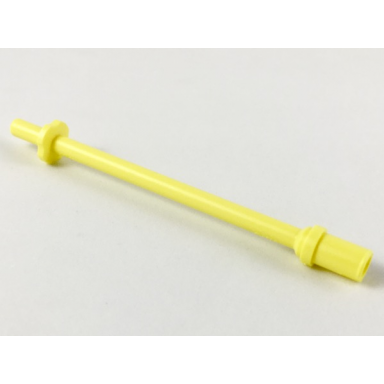 bright light yellow bar 8l with stop rings and pin technic figure accessory ski pole - flat end
