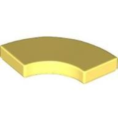 bright light yellow tile round corner 2 x 2 macaroni