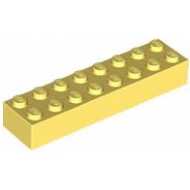 bright light yellow brick 2 x 8