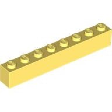 bright light yellow brick 1 x 8