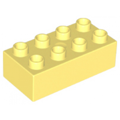 bright light yellow duplo brick 2 x 4
