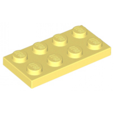 bright light yellow plate 2 x 4