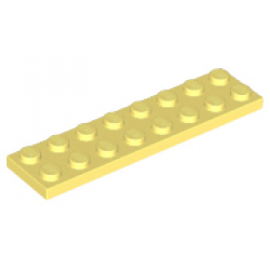 bright light yellow plate 2 x 8