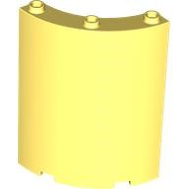 bright light yellow cylinder quarter 4 x 4 x 6
