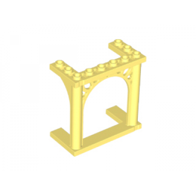bright light yellow arch 3 x 6 x 5 ornamented