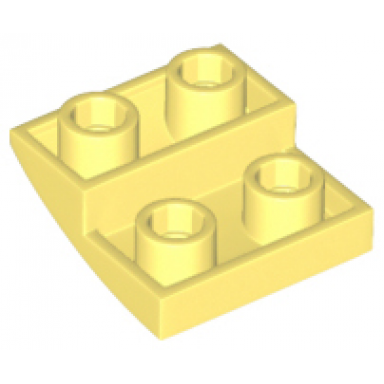bright light yellow slope curved 2 x 2 x 2 3 inverted