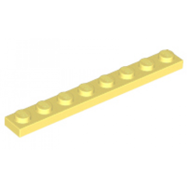 bright light yellow plate 1 x 8