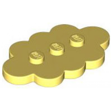 bright light yellow tile modified 3 x 5 cloud