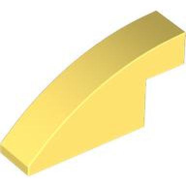bright light yellow slope curved 4 x 1 x 1 2 3