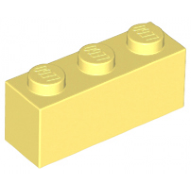 bright light yellow brick 1 x 3