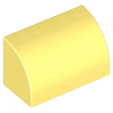 bright light yellow slope curved 1 x 2