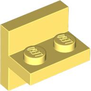 bright light yellow bracket 2 x 2 - 1 x 2 centered