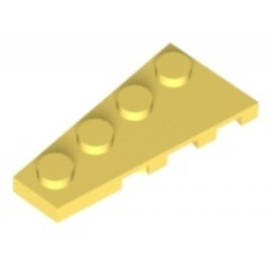 bright light yellow wedge plate 4 x 2 left