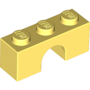 bright light yellow arch 1 x 3