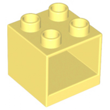 bright light yellow duplo furniture cabinet 2 x 2 x 1 1 2