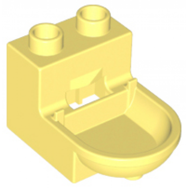 bright light yellow duplo furniture toilet