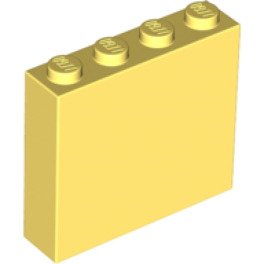 bright light yellow brick 1 x 4 x 3