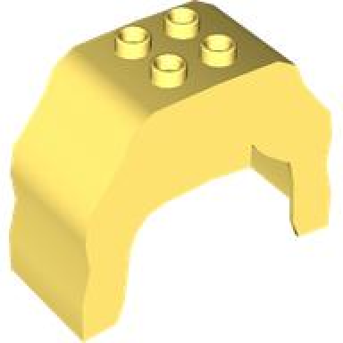 bright light yellow duplo hair long wavy
