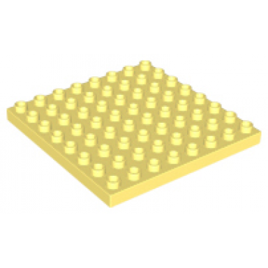 bright light yellow duplo plate 8 x 8