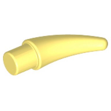 bright light yellow barb claw horn tooth - small