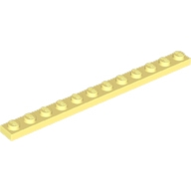 bright light yellow plate 1 x 12