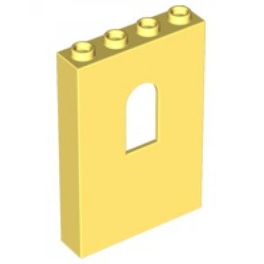 bright light yellow panel 1 x 4 x 5 wall with window