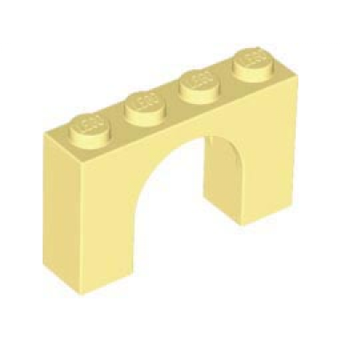 bright light yellow arch 1 x 4 x 2
