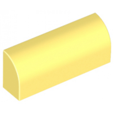 bright light yellow slope curved 1 x 4 x 1 1 3
