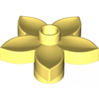 bright light yellow duplo plant flower with stud