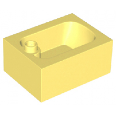 bright light yellow duplo furniture small bathtub
